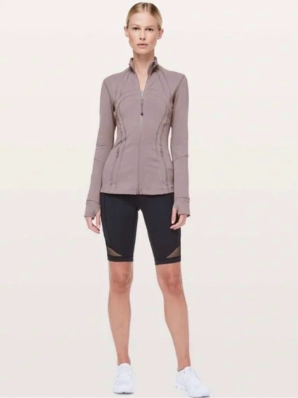 Lululemon Align Jacket Dusty Rose Pink Full Zip Slim Fit Yoga Running | Size 6 - Picture 4 of 16
